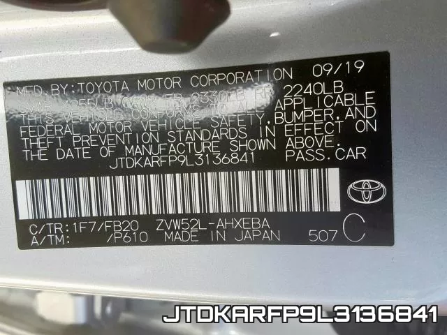 JTDKARFP9L3136841 фото 2