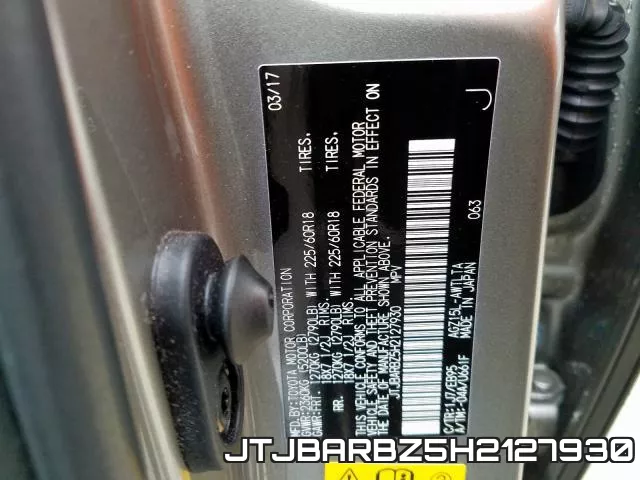 JTJBARBZ5H2127930 фото 2