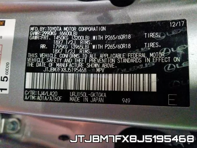 JTJBM7FX8J5195468 фото 2