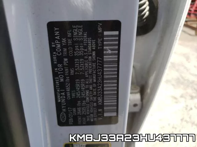 KM8J33A23HU437777 фото 2