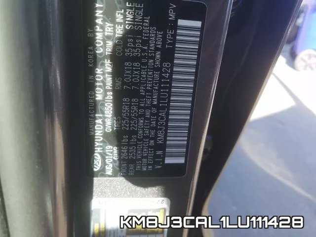KM8J3CAL1LU111428 фото 2