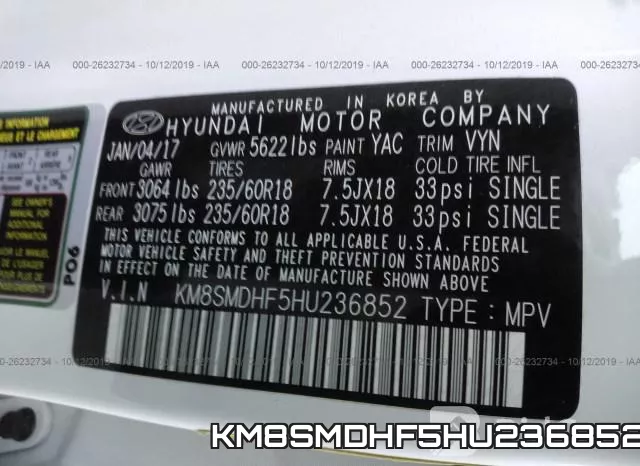 KM8SMDHF5HU236852 фото 10