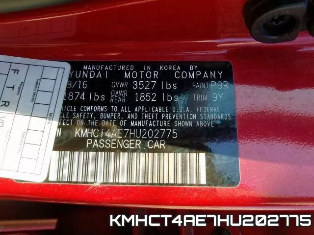 KMHCT4AE7HU202775 фото 2