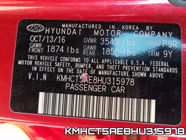 KMHCT5AE8HU315978 фото 2