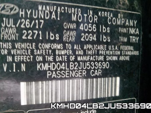 KMHD04LB2JU533690 фото 2