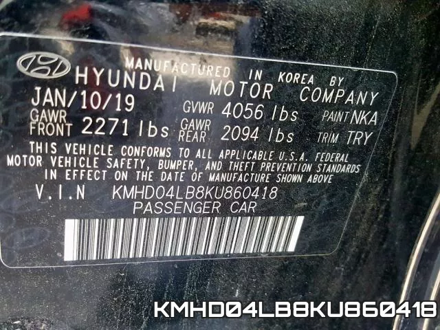 KMHD04LB8KU860418 фото 2