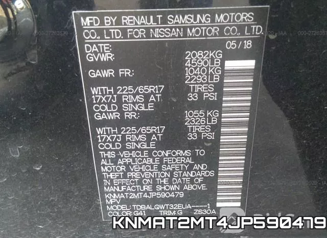 KNMAT2MT4JP590479 фото 10