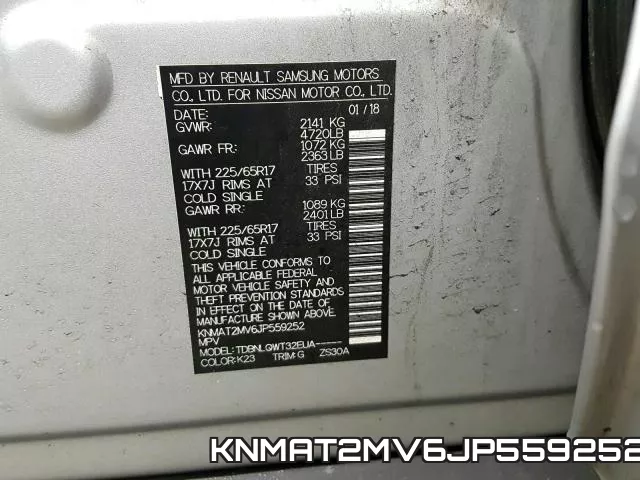 KNMAT2MV6JP559252 фото 2