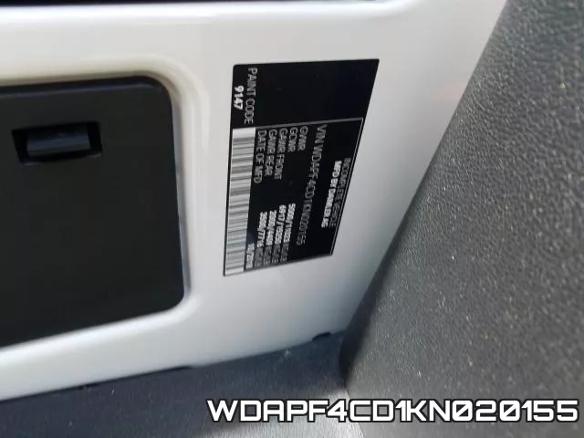 WDAPF4CD1KN020155 фото 2