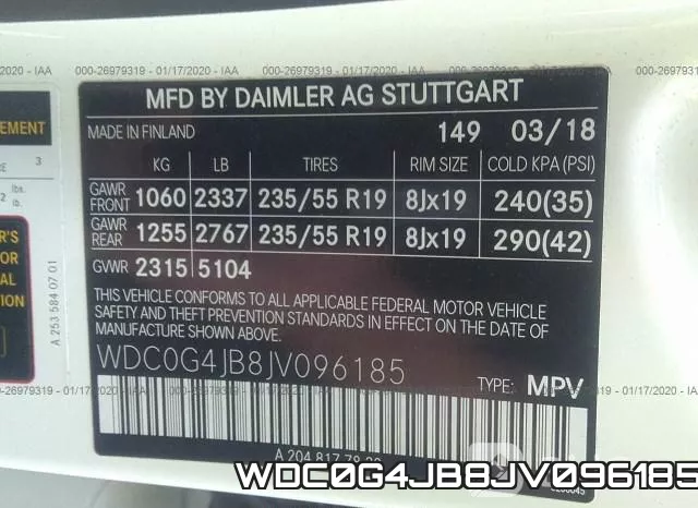WDC0G4JB8JV096185 фото 10