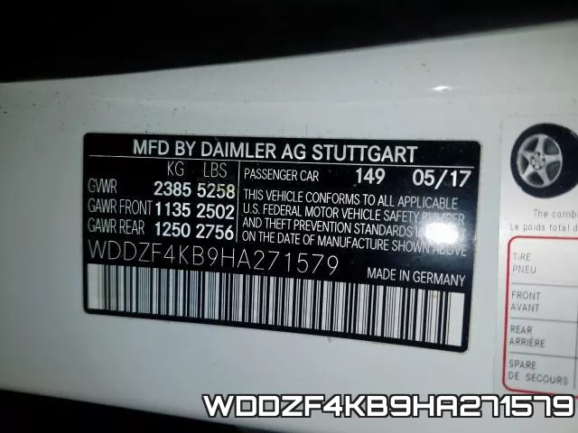 WDDZF4KB9HA271579 фото 2