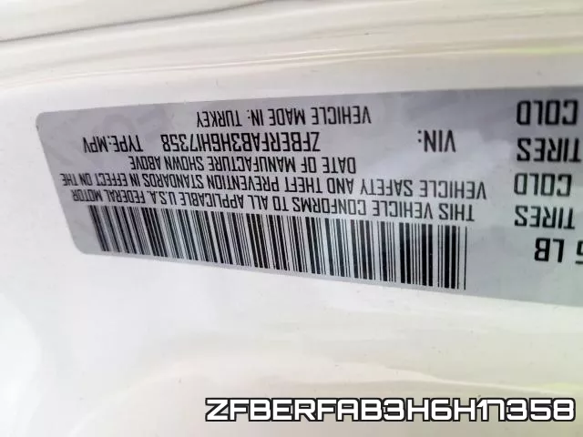 ZFBERFAB3H6H17358 фото 2