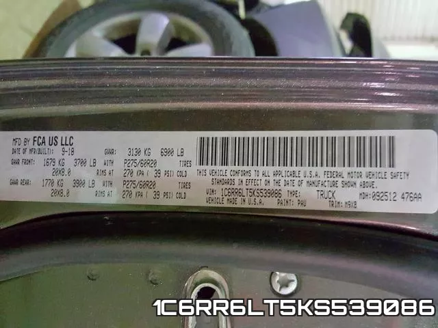 1C6RR6LT5KS539086 фото 2