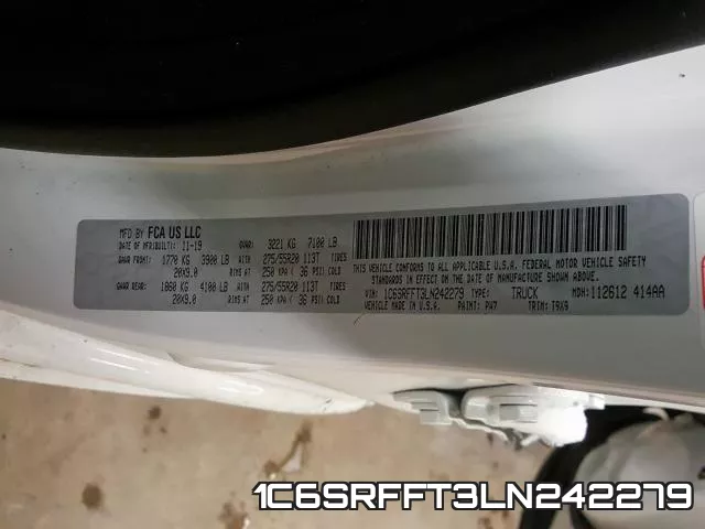 1C6SRFFT3LN242279 фото 2