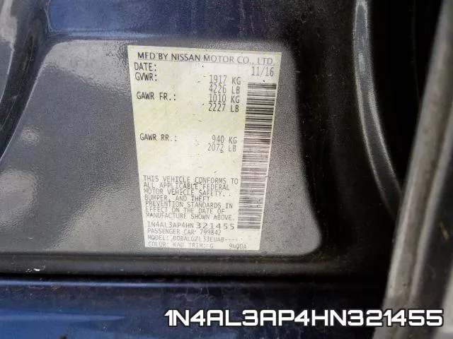 1N4AL3AP4HN321455 фото 2