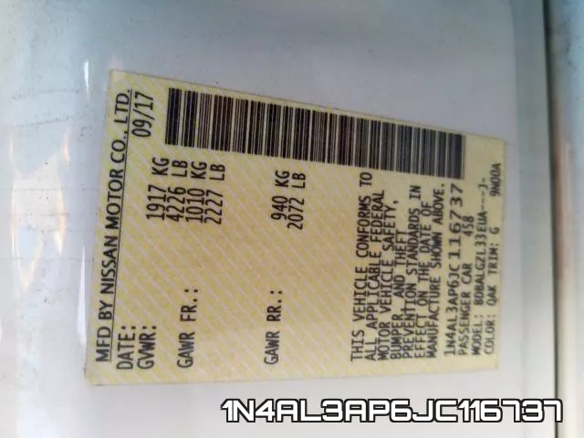 1N4AL3AP6JC116737 фото 2
