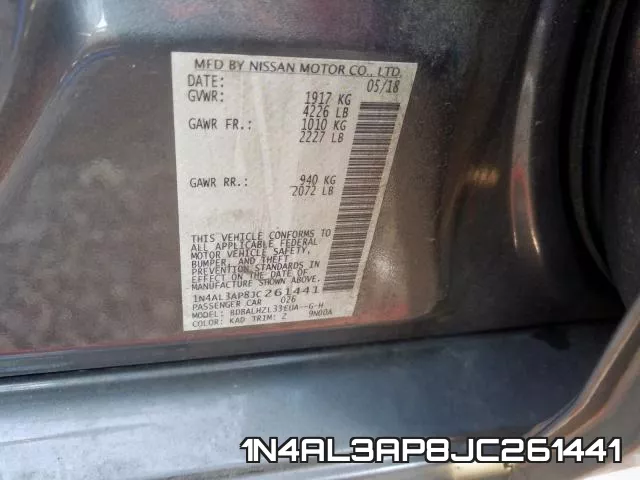 1N4AL3AP8JC261441 фото 2