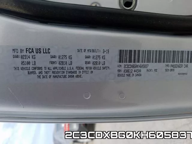 2C3CDXBG0KH605837 фото 2
