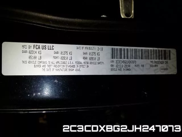2C3CDXBG2JH247073 фото 2