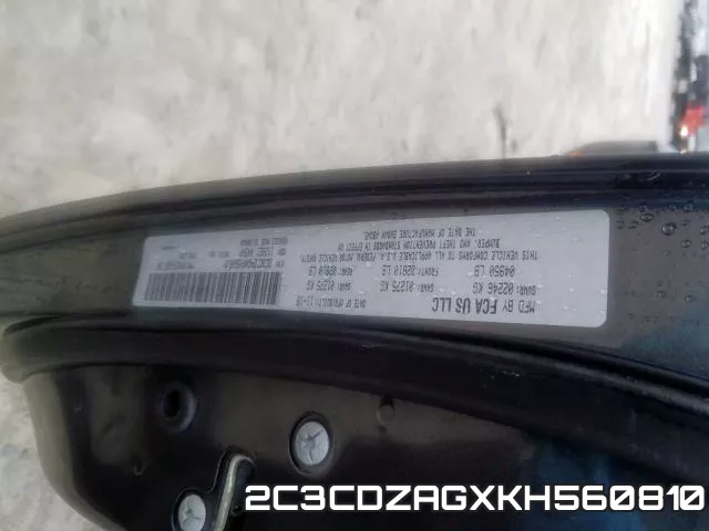 2C3CDZAGXKH560810 фото 2