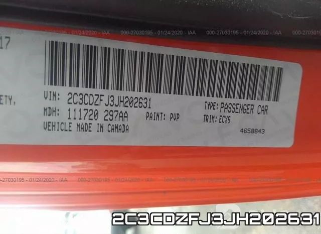 2C3CDZFJ3JH202631 фото 10