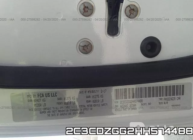 2C3CDZGG2HH574488 фото 10