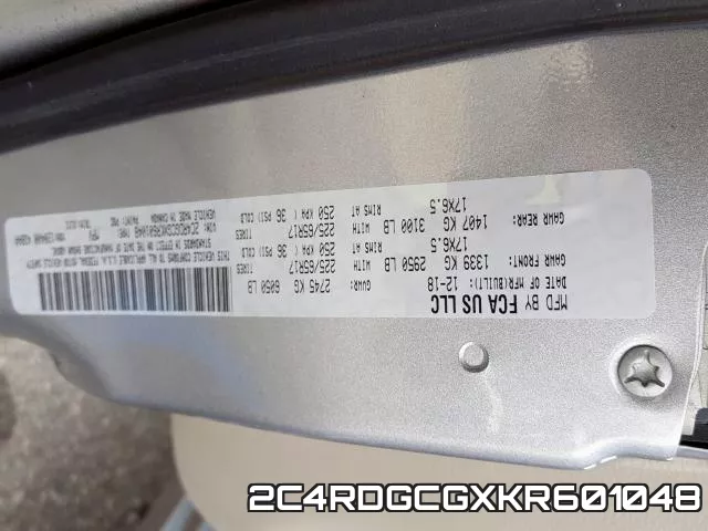 2C4RDGCGXKR601048 фото 2