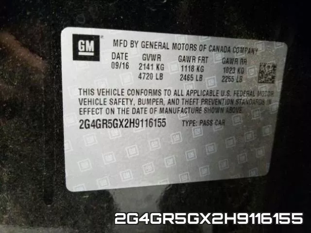 2G4GR5GX2H9116155 фото 2
