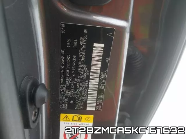 2T2BZMCA5KC167632 фото 2