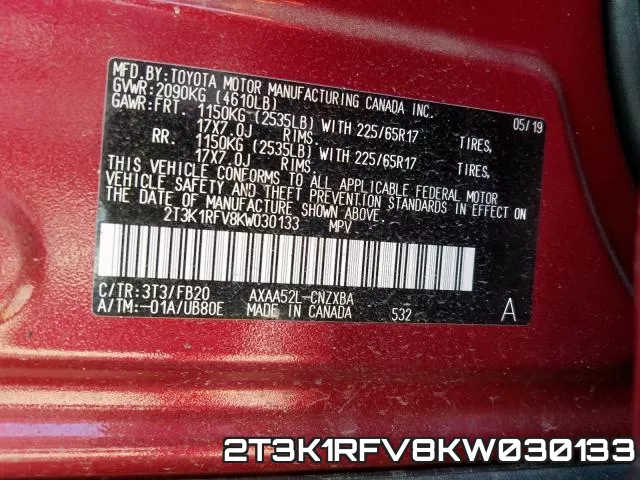 2T3K1RFV8KW030133 фото 2
