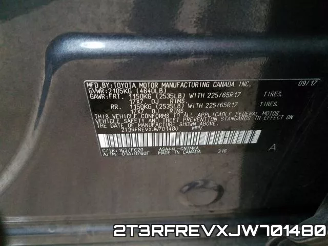 2T3RFREVXJW701480 фото 2