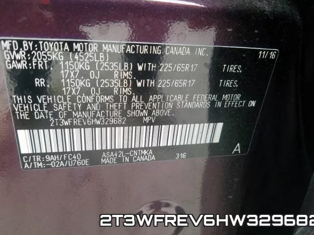 2T3WFREV6HW329682 фото 2