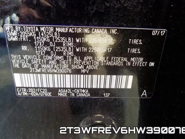 2T3WFREV6HW390076 фото 2