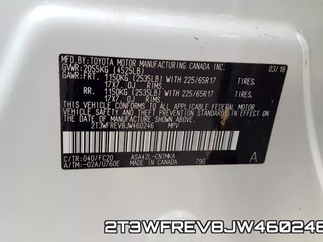 2T3WFREV8JW460246 фото 2