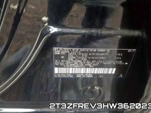 2T3ZFREV3HW362023 фото 2