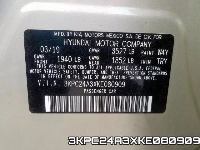 3KPC24A3XKE080909 фото 2