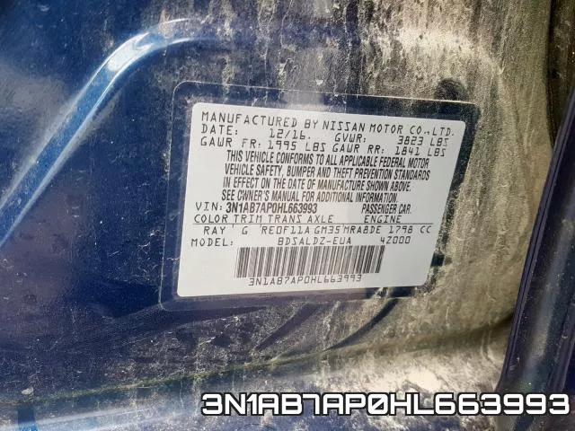 3N1AB7AP0HL663993 фото 2