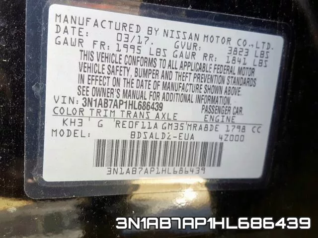 3N1AB7AP1HL686439 фото 2
