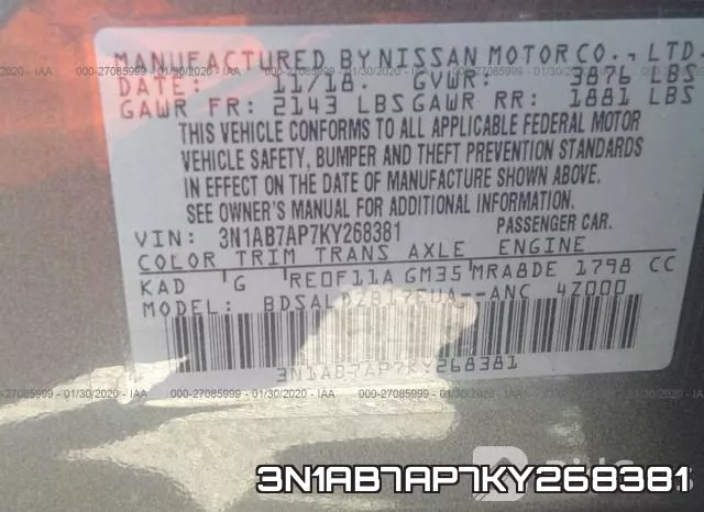 3N1AB7AP7KY268381 фото 10