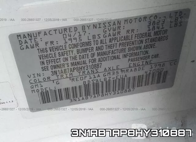 3N1AB7AP8HY310887 фото 10