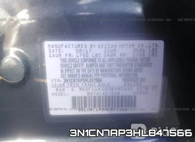 3N1CN7AP3HL847566 фото 10