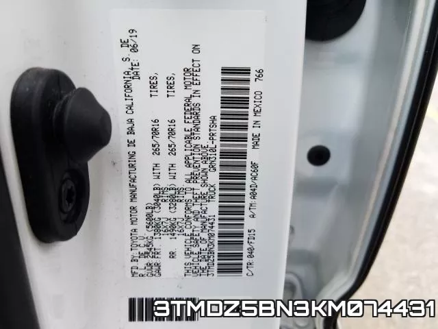 3TMDZ5BN3KM074431 фото 2