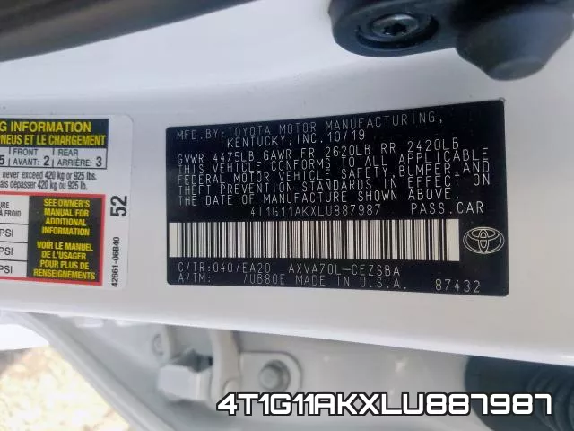 4T1G11AKXLU887987 фото 2