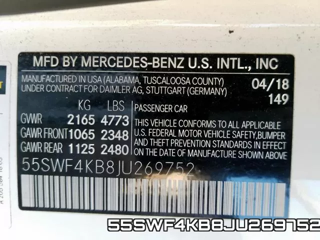 55SWF4KB8JU269752 фото 2