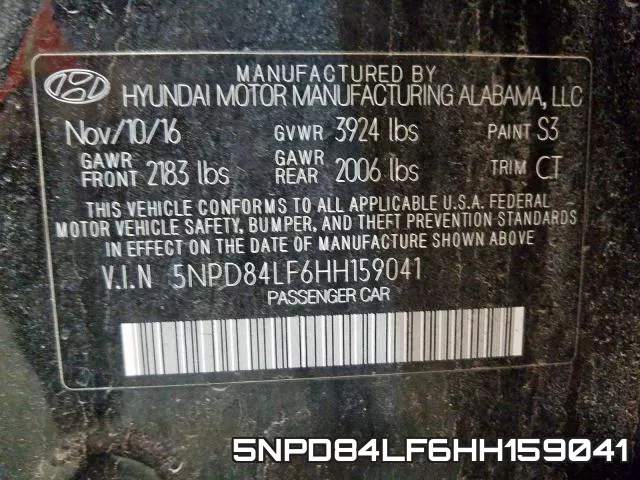 5NPD84LF6HH159041 фото 2