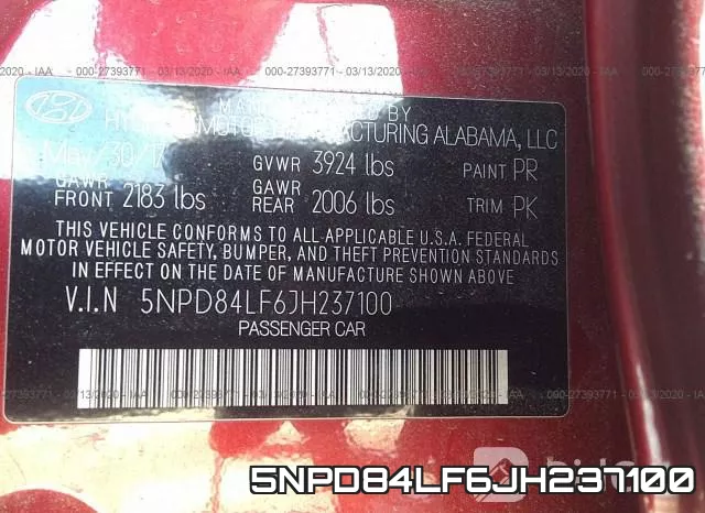 5NPD84LF6JH237100 фото 10