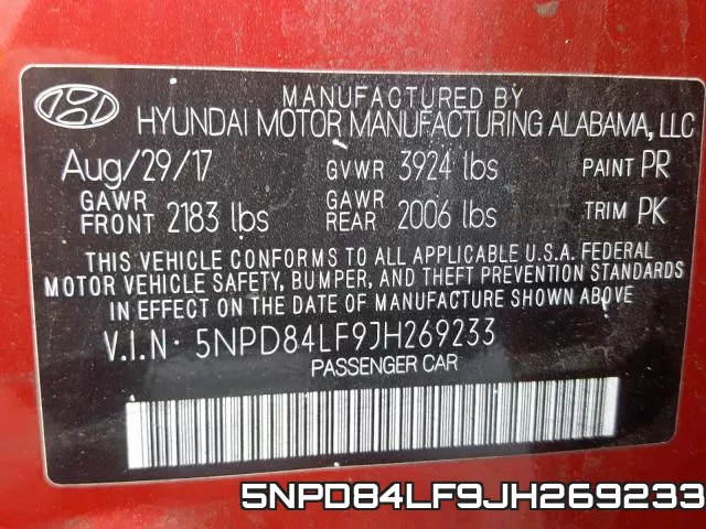 5NPD84LF9JH269233 фото 2