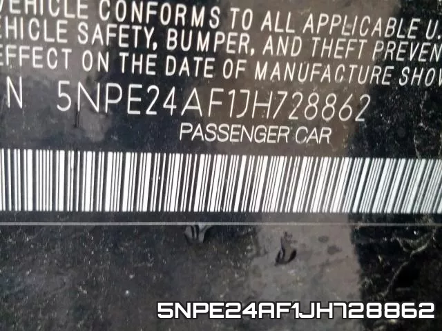 5NPE24AF1JH728862 фото 2