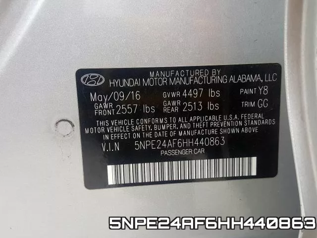 5NPE24AF6HH440863 фото 2