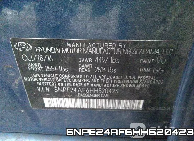 5NPE24AF6HH520423 фото 10